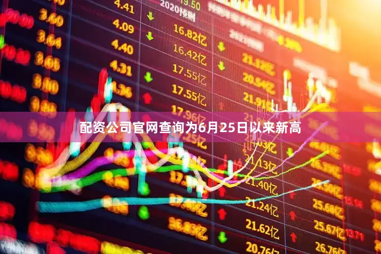 配资公司官网查询为6月25日以来新高